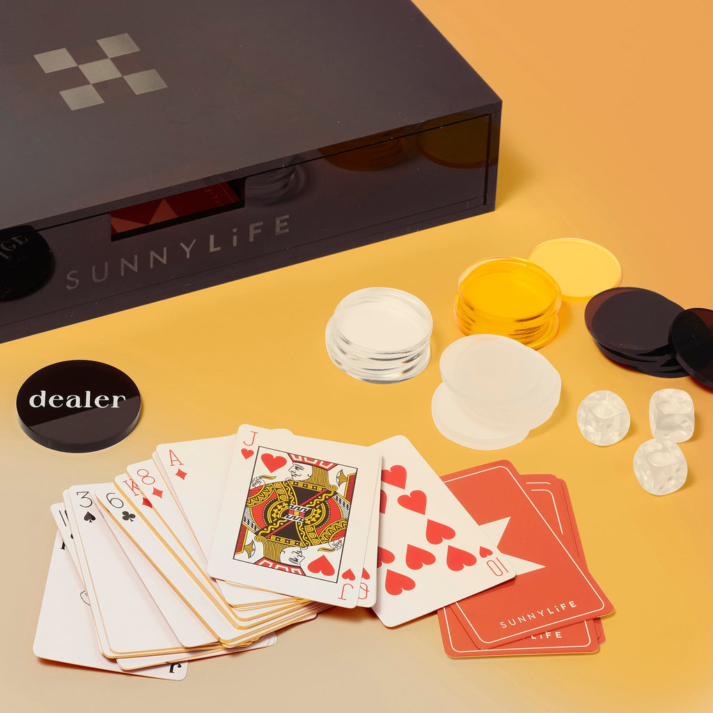 Luxe Poker Set Smoke