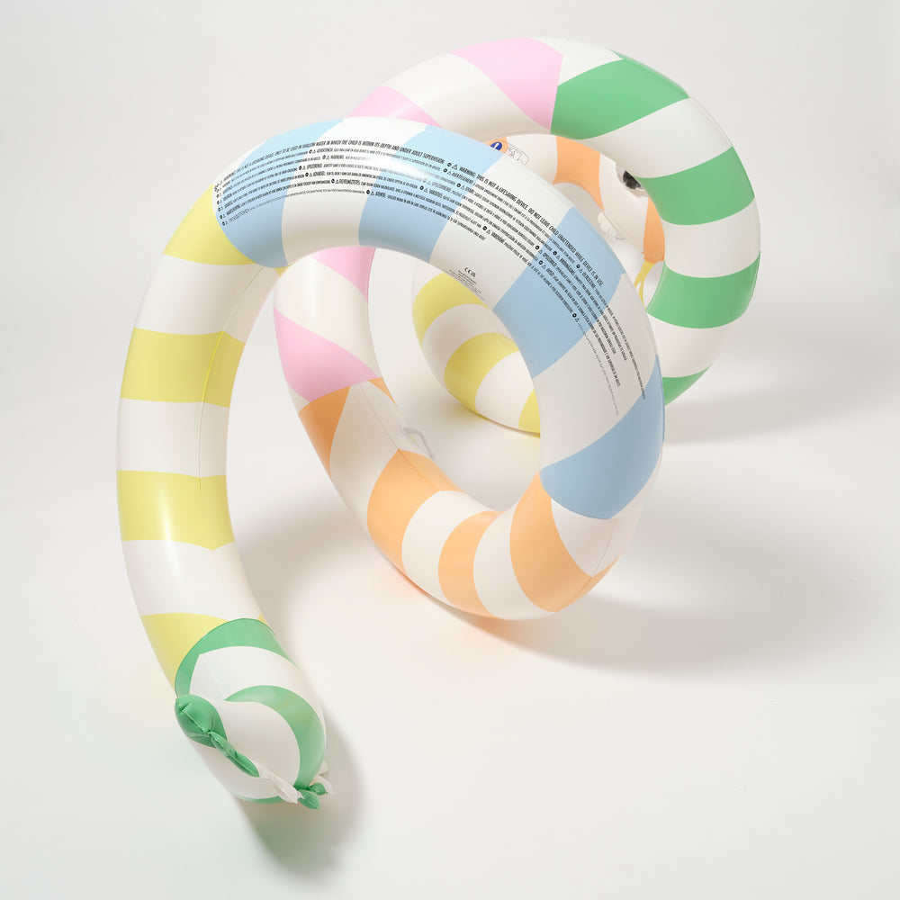 Giant Inflatable Noodle | Poolside Sorbet Stripe