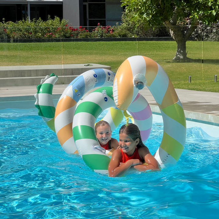 Giant Inflatable Noodle | Poolside Sorbet Stripe