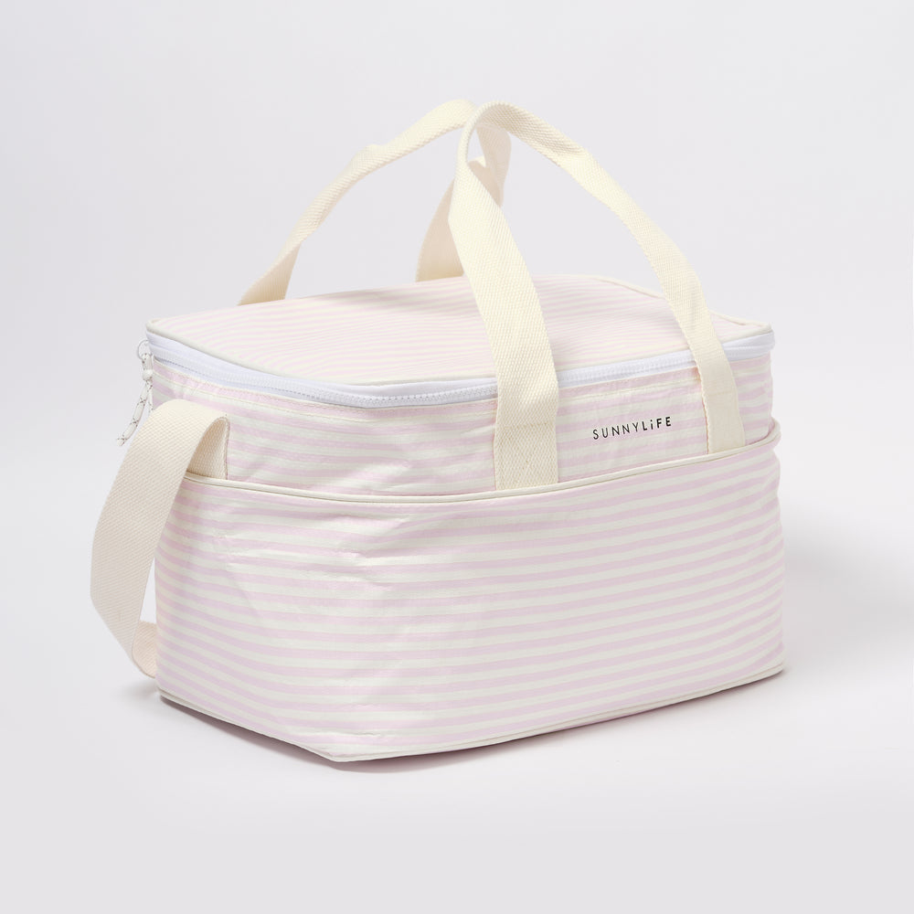 Light Cooler Bag | Lazy Days Pink Stripe