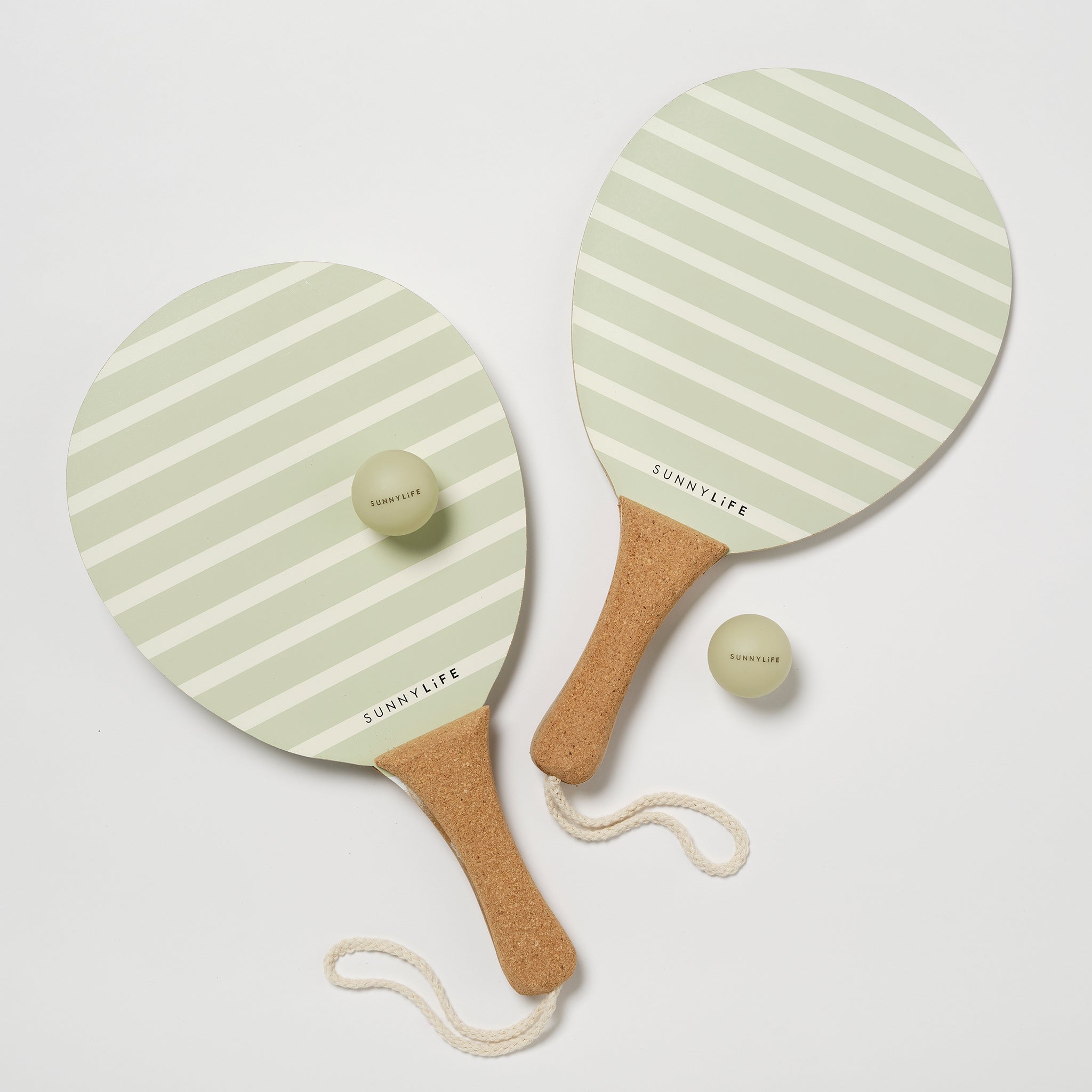 Vintage Beach Paddles | La Palma Sage Stripe