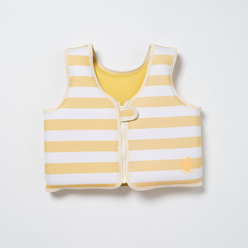 Float Vest 2-3 | Sid the Seagull Mustard Stripe