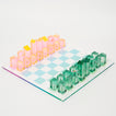 Lucite Chess & Checkers | Ombre Sherbert